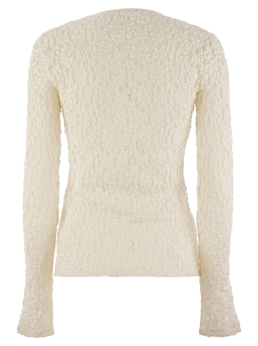 Max Mara Gennaio - Tight-Fitting Cloqué Lace Jersey