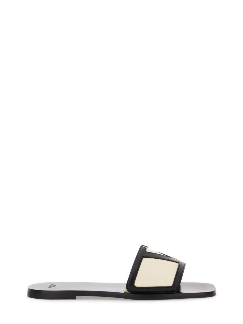 Valentino Garavani Viva Superstar Slide Sandal With Contrasting Emblem