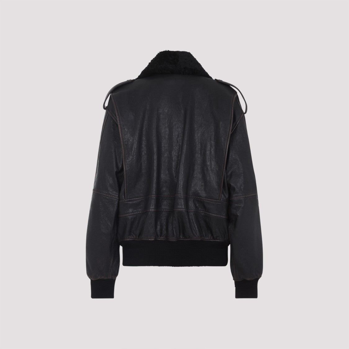 Saint Laurent Black Lamb Leather Jacket
