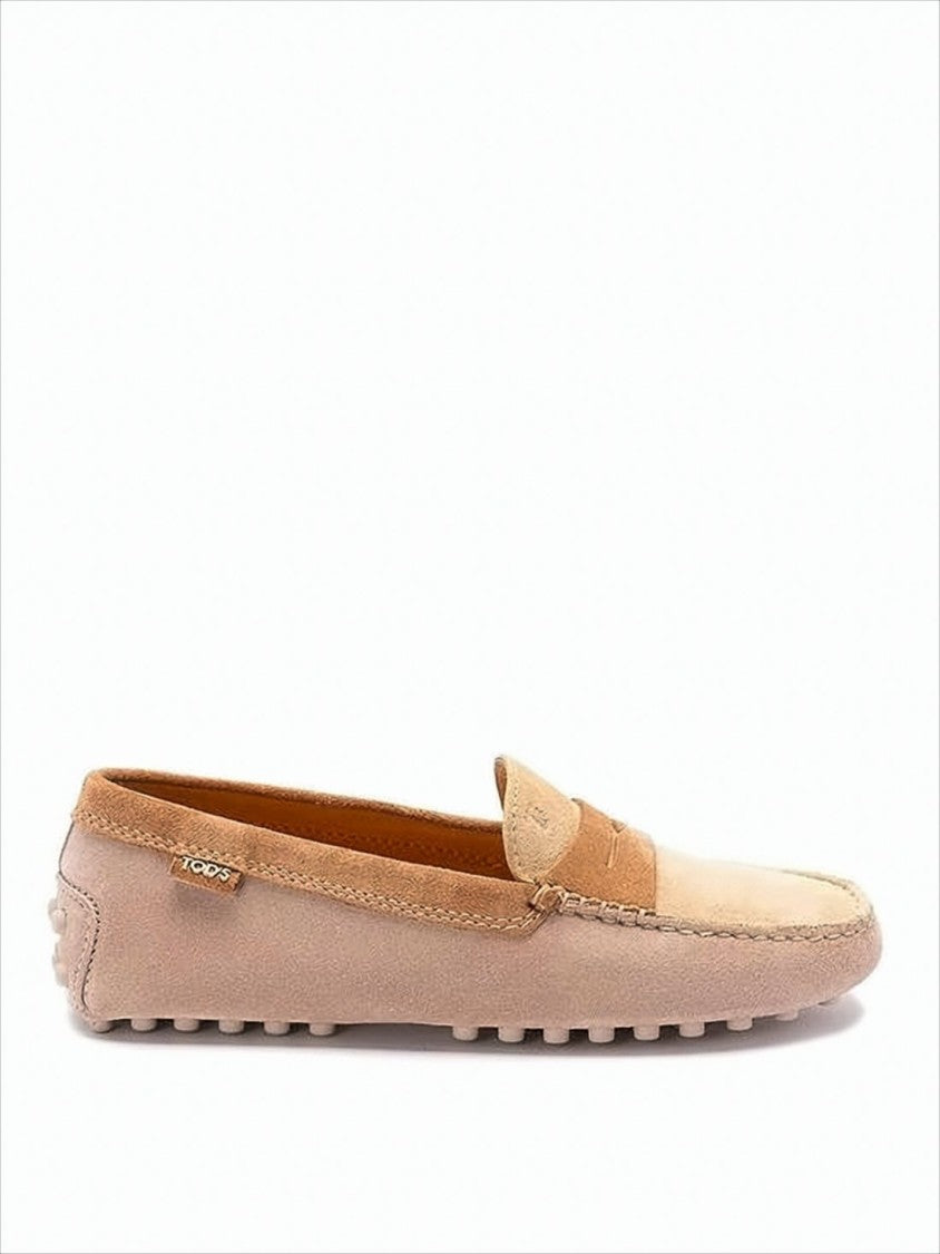 Tod's Suede Loafers With Classic Moccasin Silhouette And Penny Strap