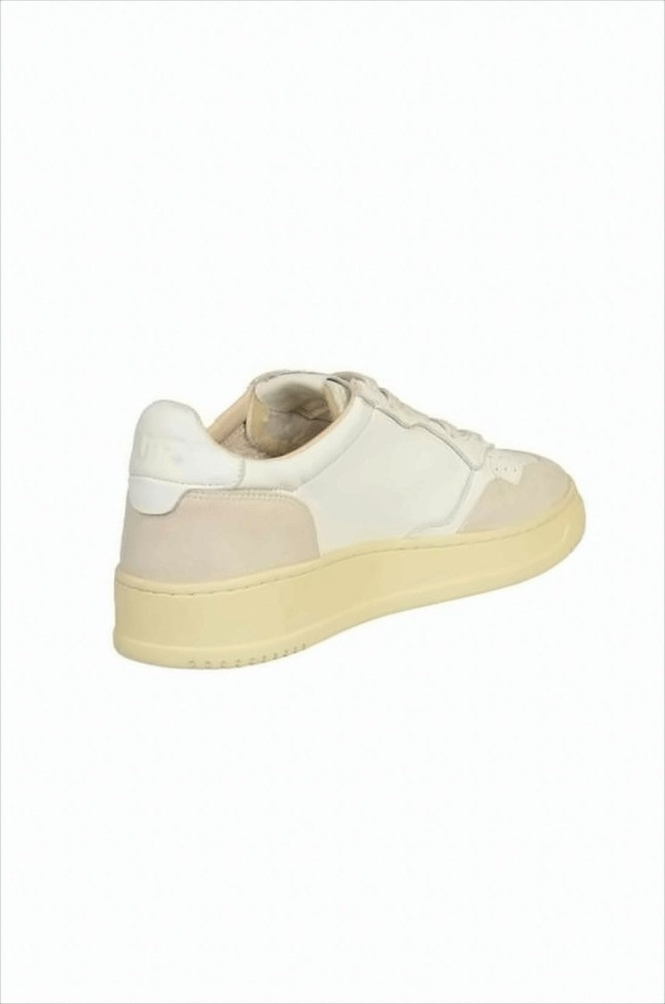 Autry Low-Top Leather And Suede Sneakers With Branded Logo