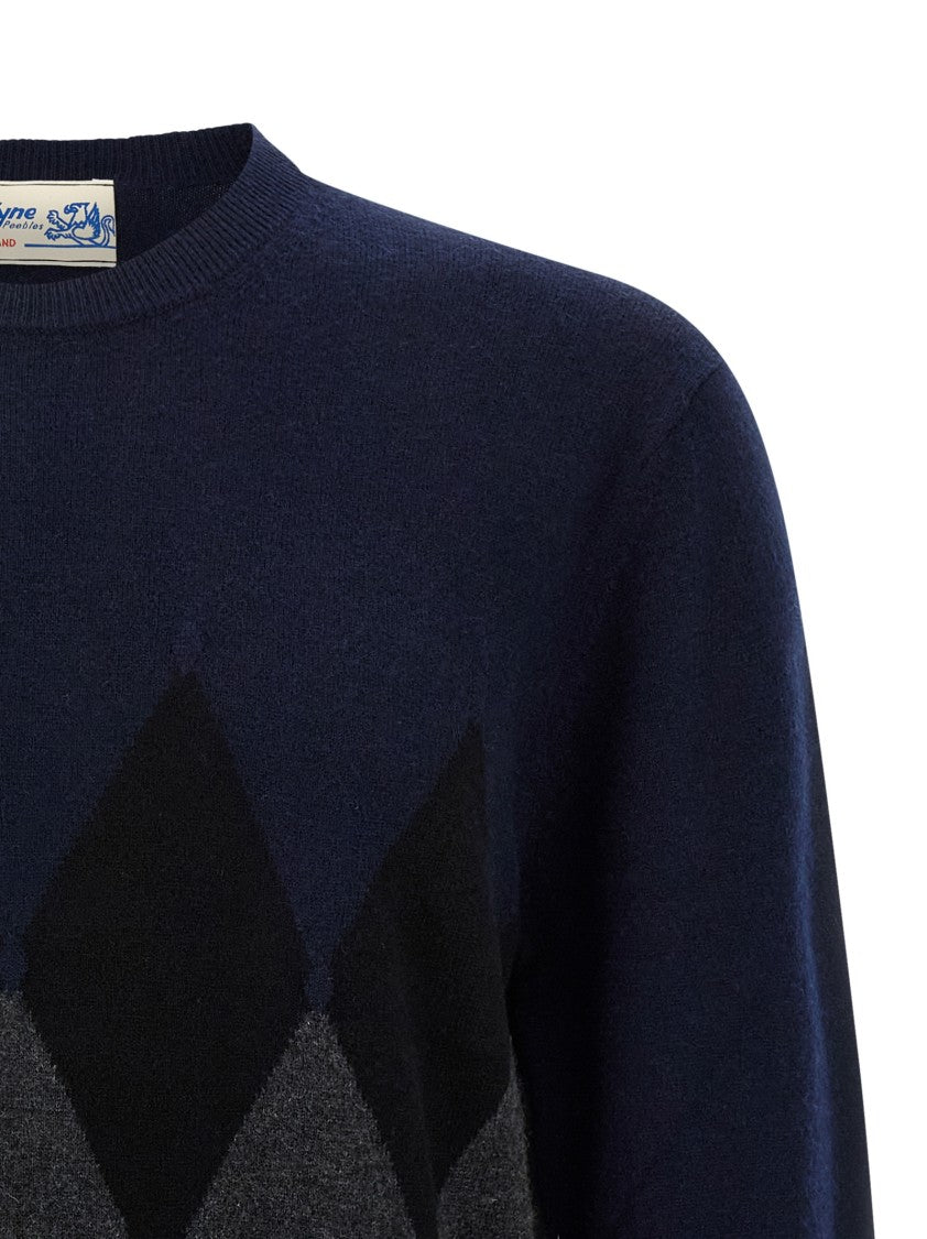 Ballantyne Argyle Pattern Sweater