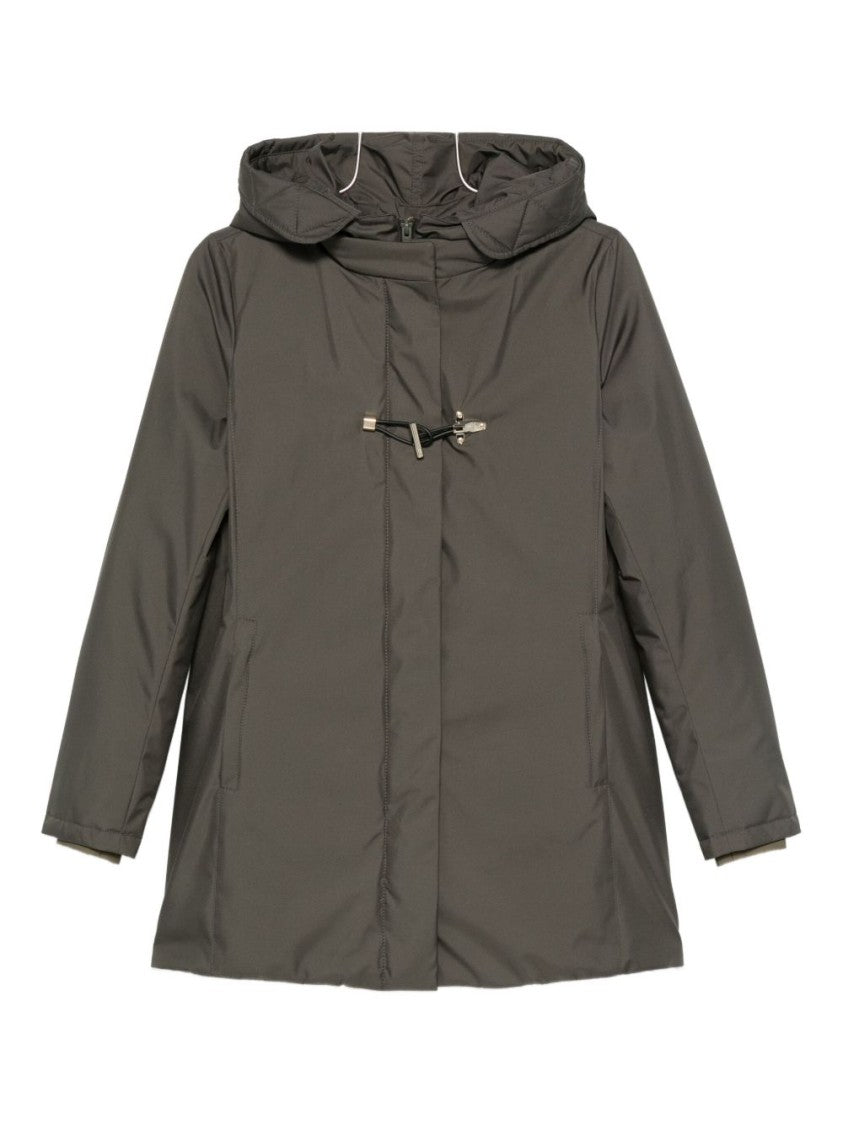 Fay Mid-Length Green Fay Giacconi Coat