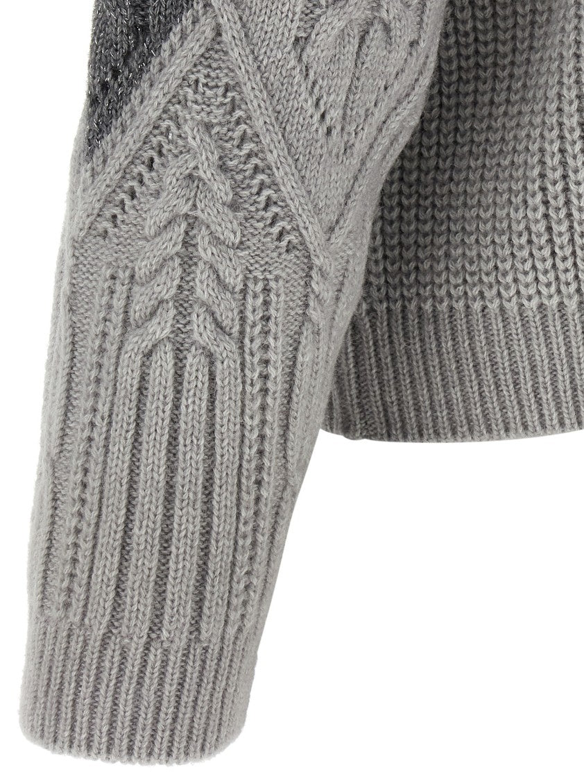 Twin-Set Lozenge Intarsia Sweater