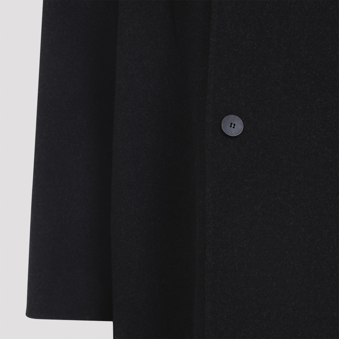 Fear Of God Charcoal Dark Grey Virgin Wool Highneck Coat