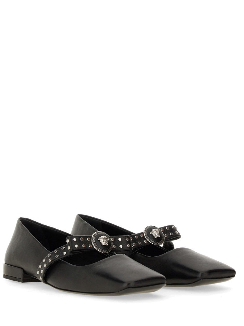 Versace Ballerina "Gianni" Ribbon With Studs