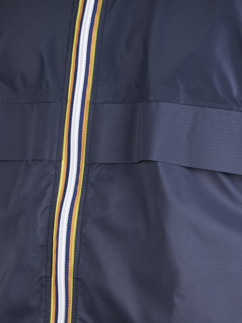 K-Way R&D Lightweight Hooded Jacket With Contrasting Stripe