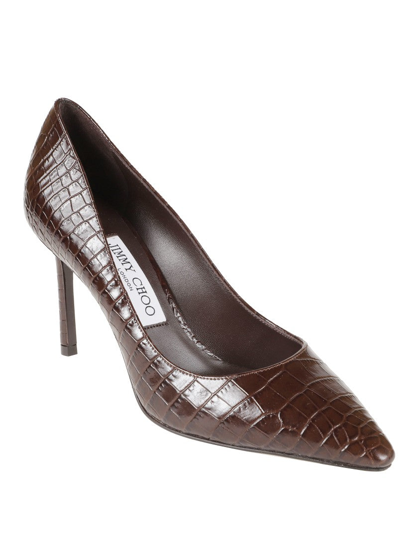 Jimmy Choo Pointed Toe High Heel Pumps With Silhouette