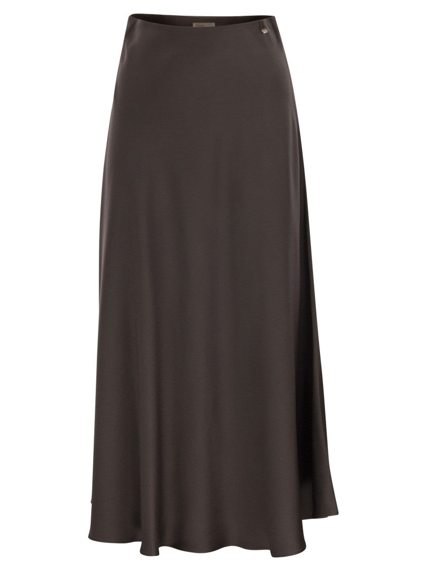 Herno Resort Skirt In Satin Envers