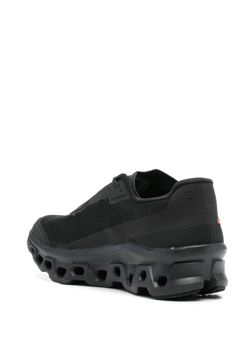 On All-Black On Sneakers With Hexagonal Cushioning Design
