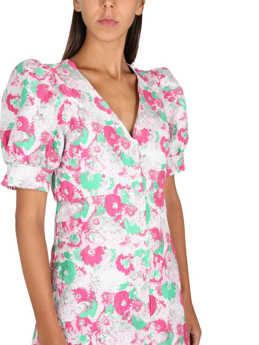 Ganni 3D Jacquard Mini Dress
