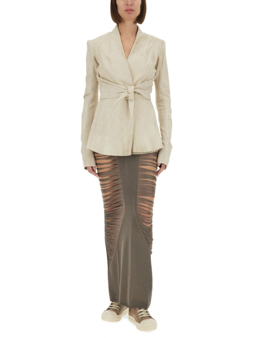 Rick Owens Tailored Lamb Leather Jacket