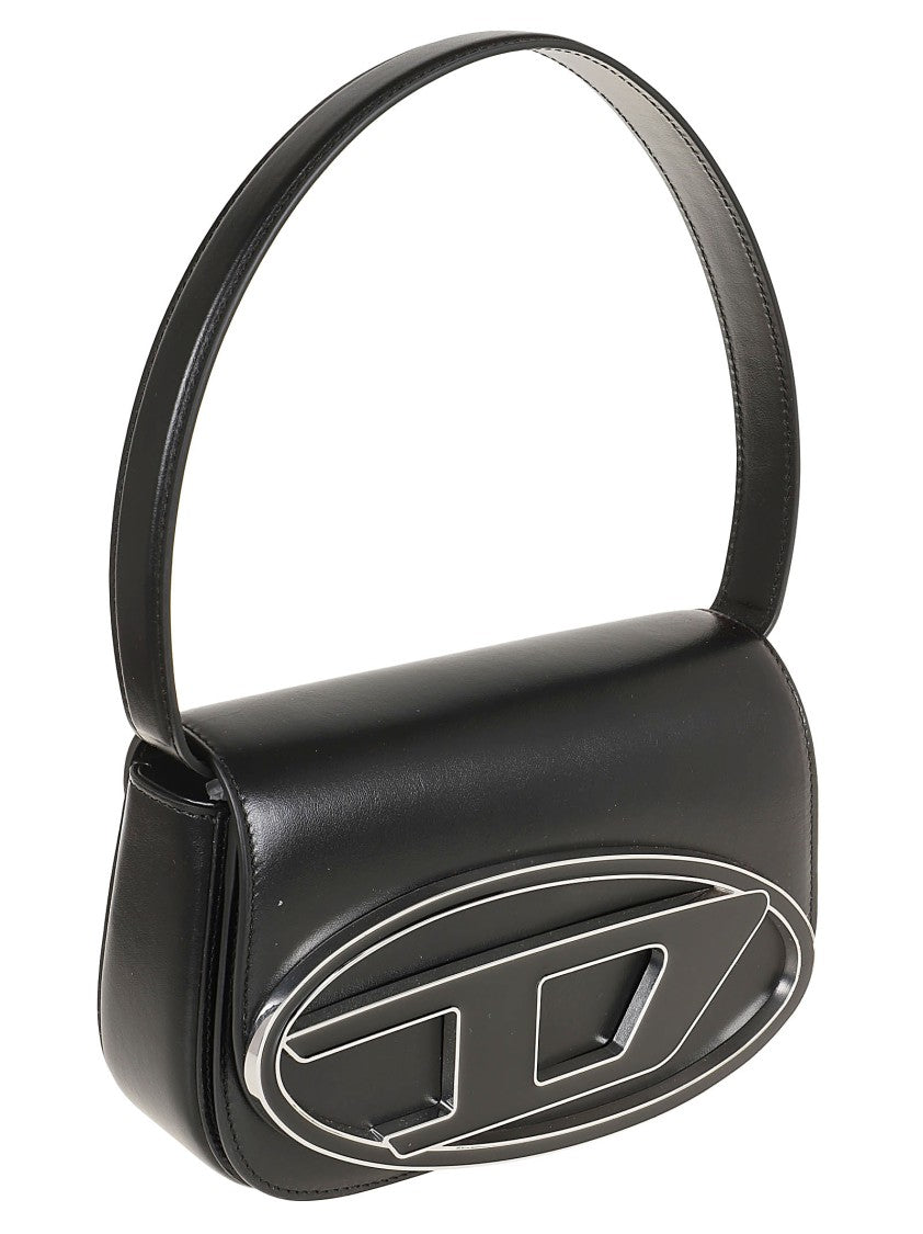 Diesel Structured Cross-Body Bag In Black Nappa Leather