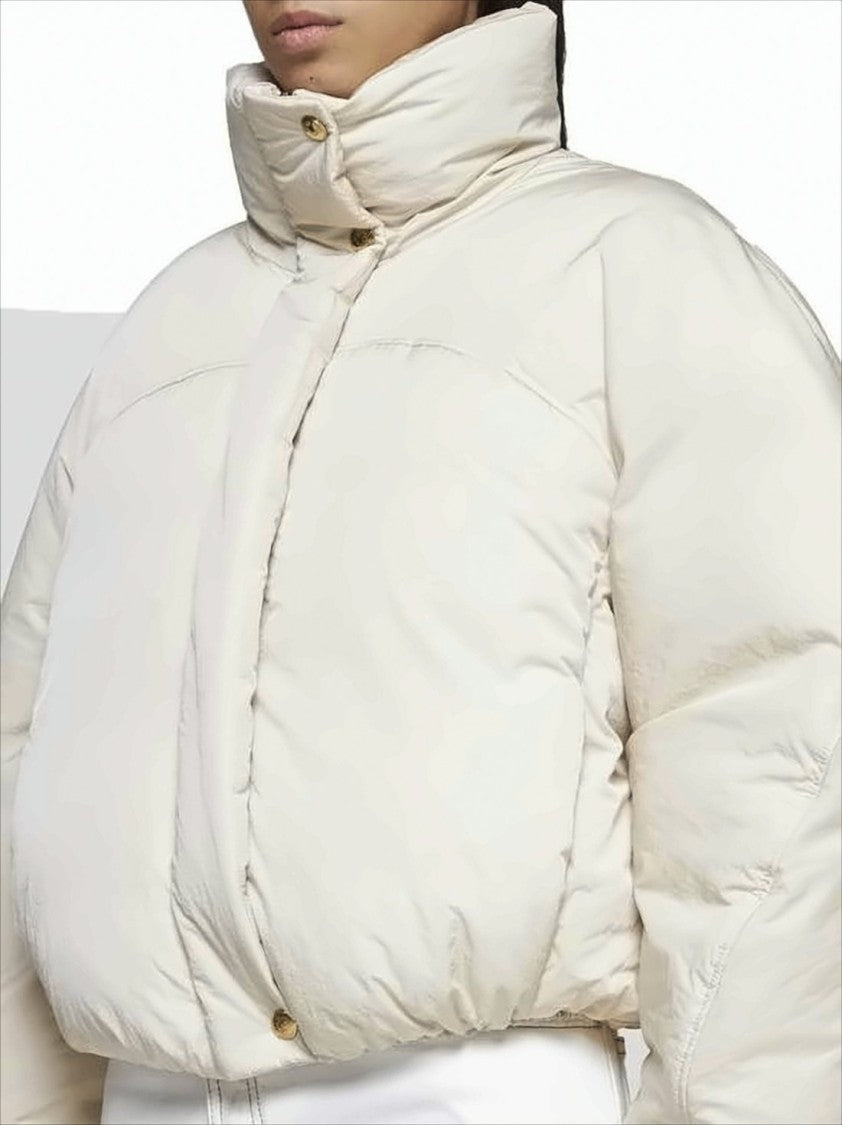 Jacquemus Cropped Puffer Jacket With Oversized Silhouette