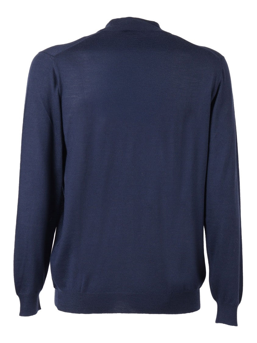 Fedeli Fitted Mock-Neck Long-Sleeve Sweater