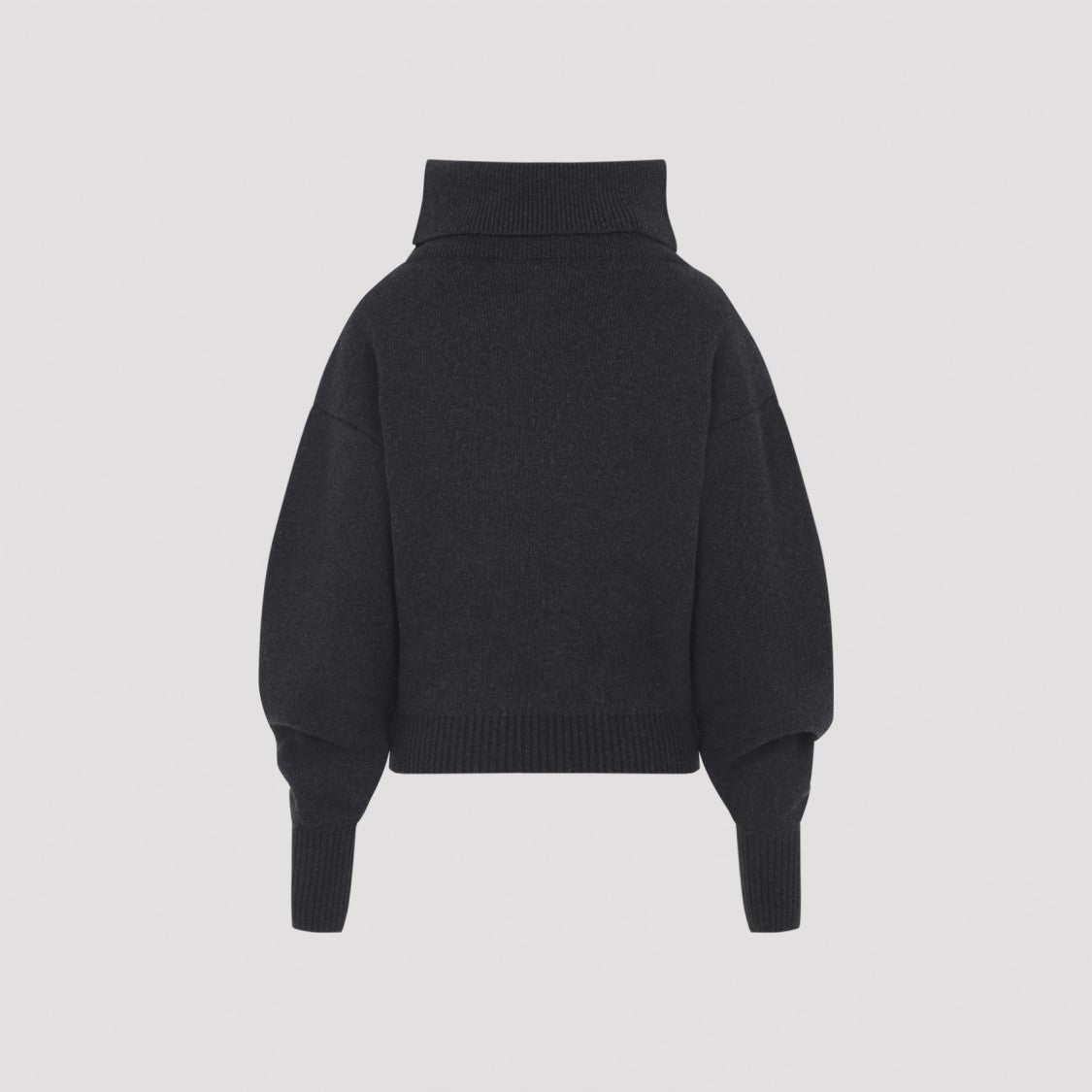 Jacquemus Dark Grey Virgin Wool La Maille Pallone Pullover