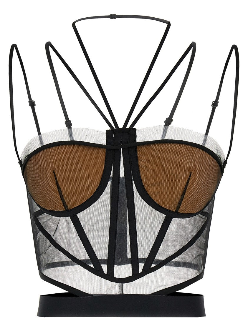 Nensi Dojaka 'Sheer Corset' Top