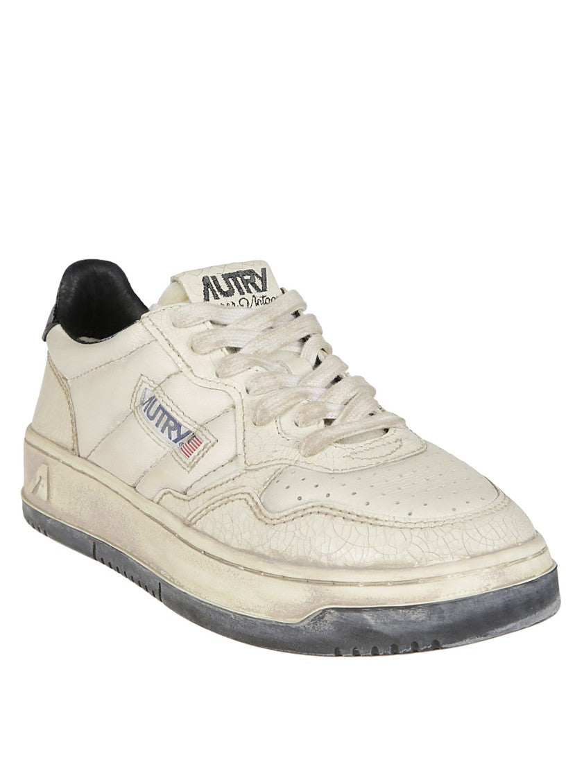 Autry Sup Vint Low Leat Padded Sneakers