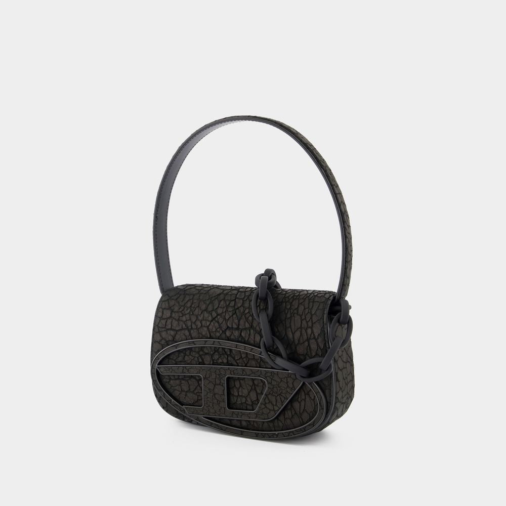 Diesel 1Dr Shoulder Bag - Leather - Black