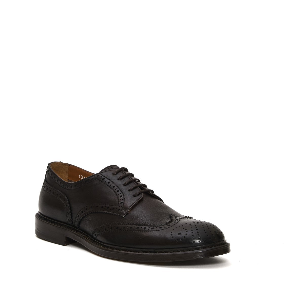 Doucal's Brown Leather English Lace-Up