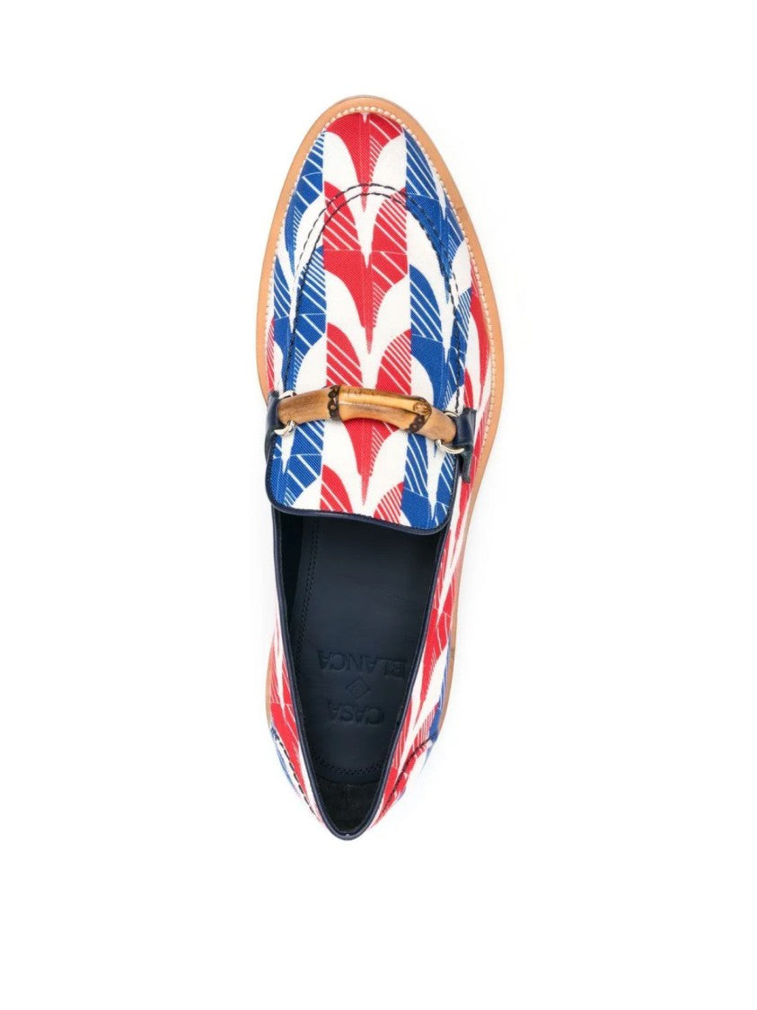Casablanca Aviator Houndstooth Envelope Loafers