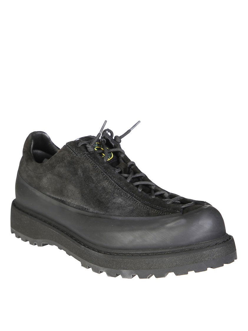 Stone Island Low-Profile Black Suede Sneaker