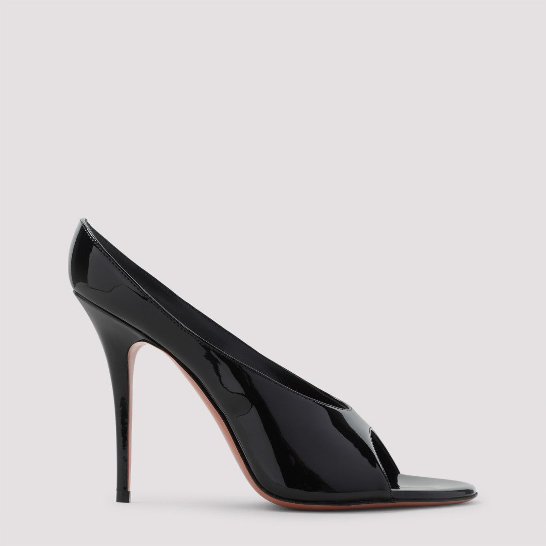 Amina Muaddi Patented Leather Sandals With 10.5 Cm Heel