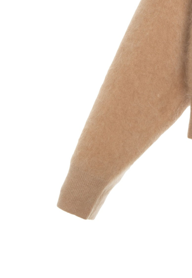 Crush Classic Round Neck Cashmere Pullover With Ribbed Details