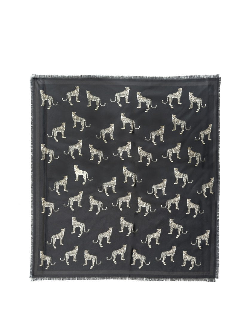Nili Lotan "Ghepardo" Scarf – Black