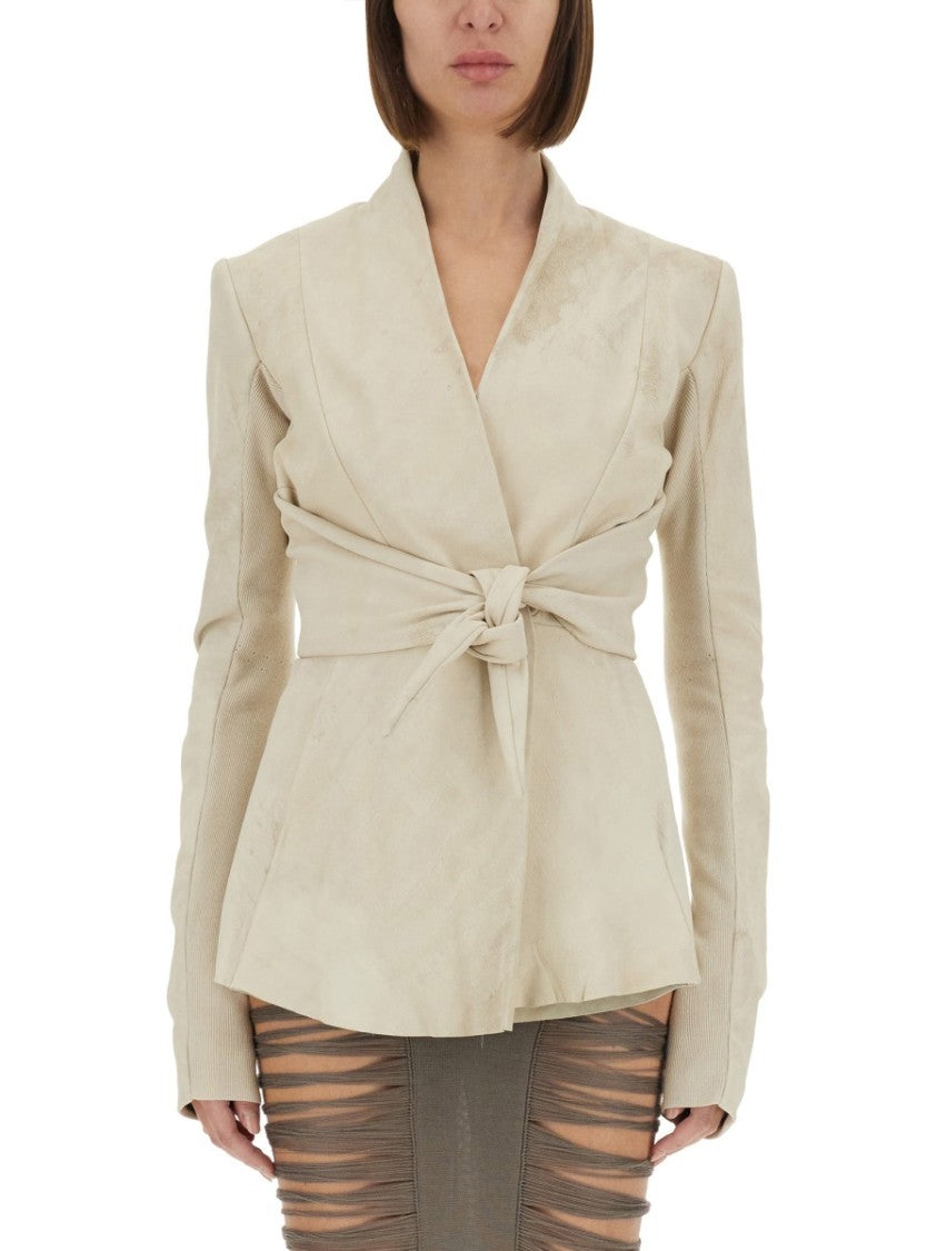 Rick Owens Tailored Lamb Leather Jacket