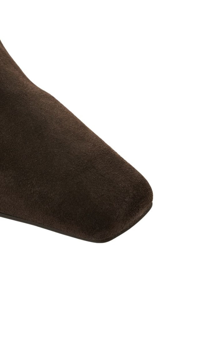 Billi Bi Pointed Toe Suede Ankle Boots With Stiletto Heel