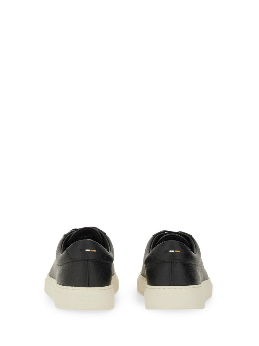 Boss Grained Leather Sneaker
