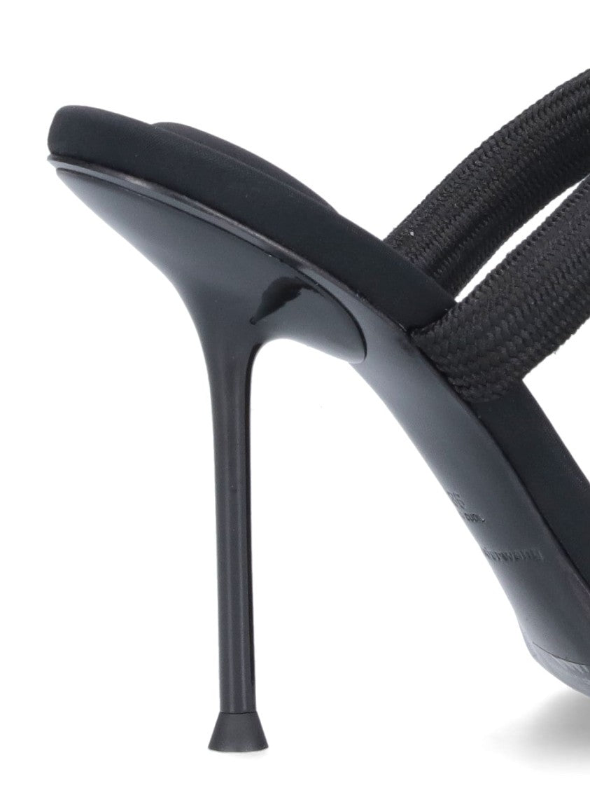 Alexander Wang "Julie" Padded Nylon Sandals – Black