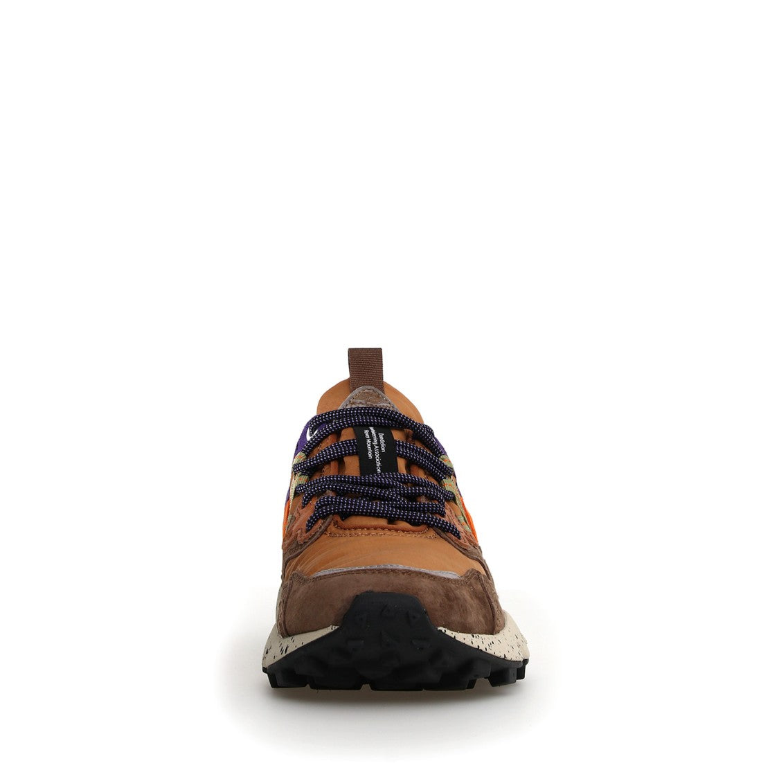 Flower Mountain Yamano 3 Sneakers In Ebony And Tobacco Suede